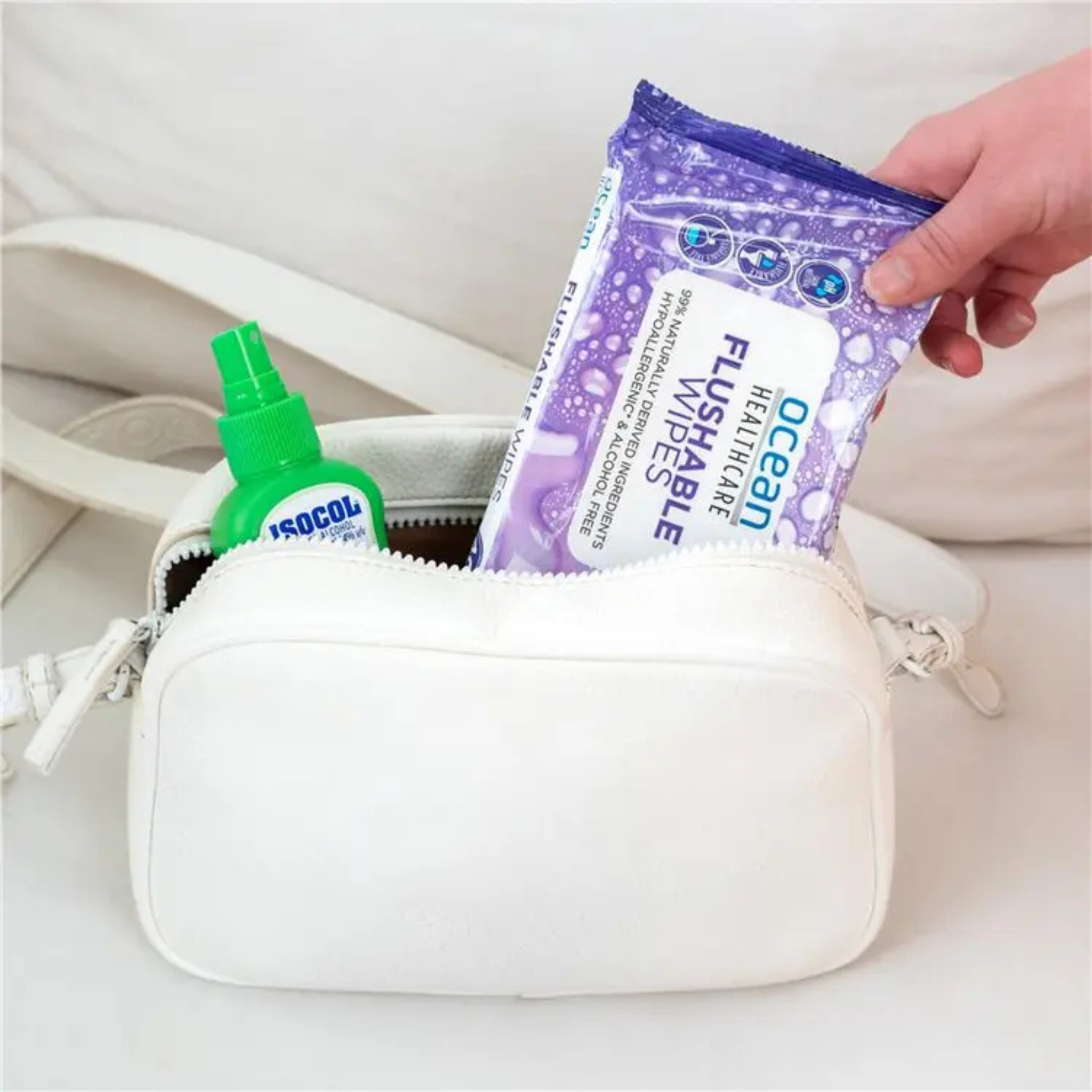 Ocean Healthcare Flushable Toilet Wipes Travel Pack