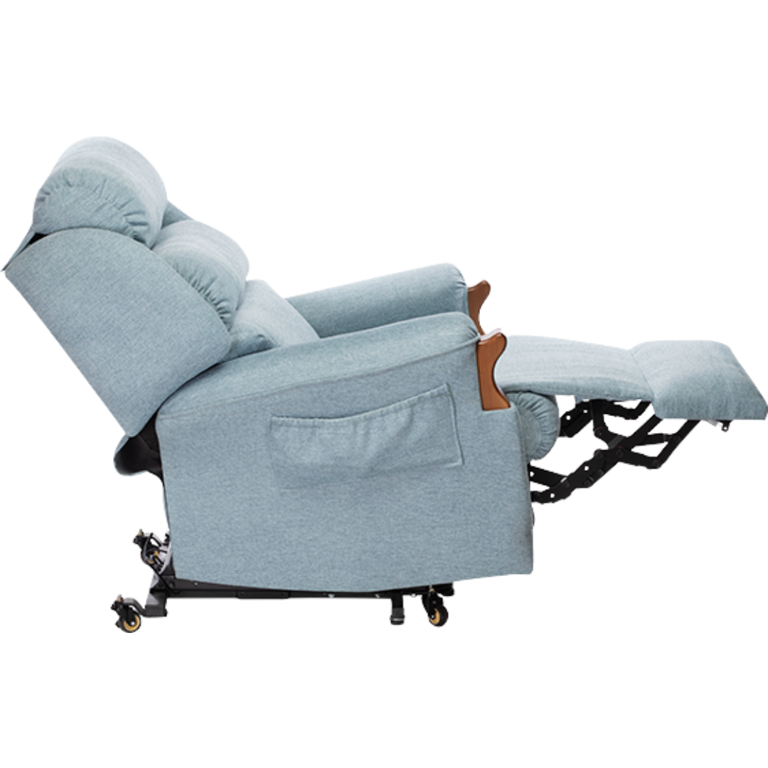 Oscar Barwon Lift Recliner Chair Size A 2-Tone, stylish dual-colour recliner with lift and recline functions for comfort, independence, and mobility support.