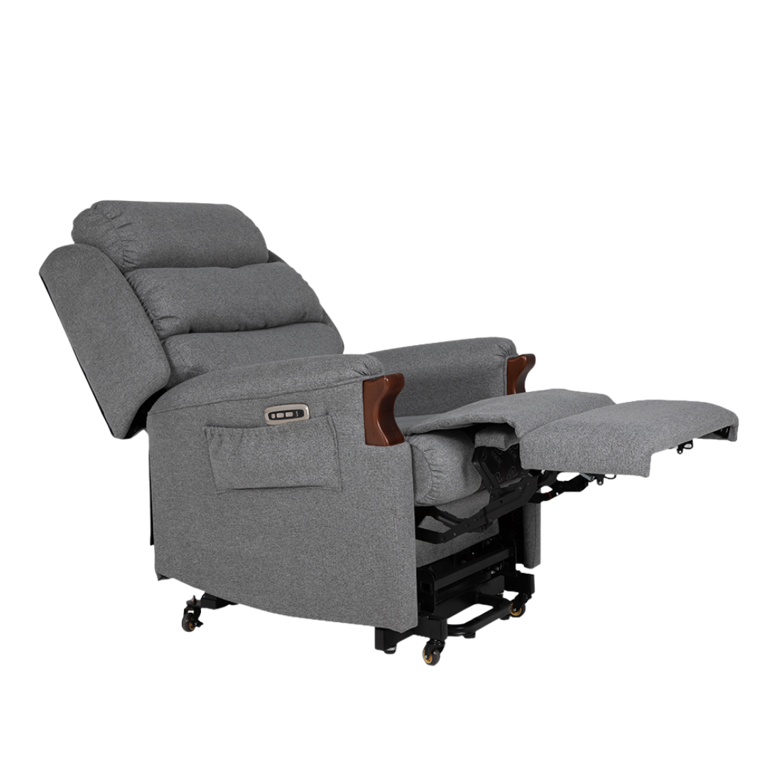 Oscar Barwon Lift Recliner Chair Size A 2-Tone, stylish dual-colour recliner with lift and recline functions for comfort, independence, and mobility support.