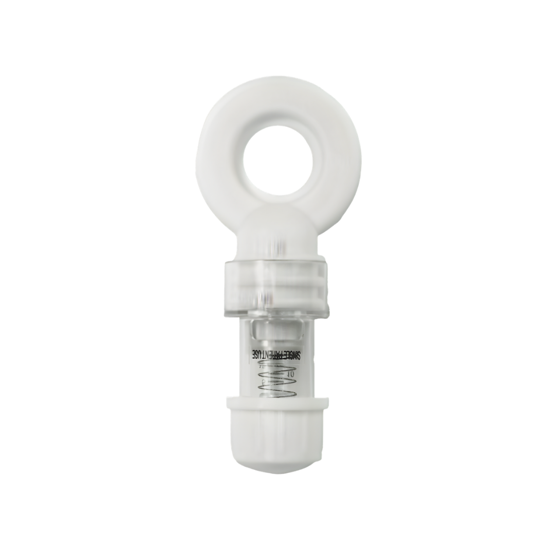 PEEP Valve for Bag Valve Mask Resuscitator, a universal accessory providing consistent airway pressure support for emergency and clinical ventilation needs.