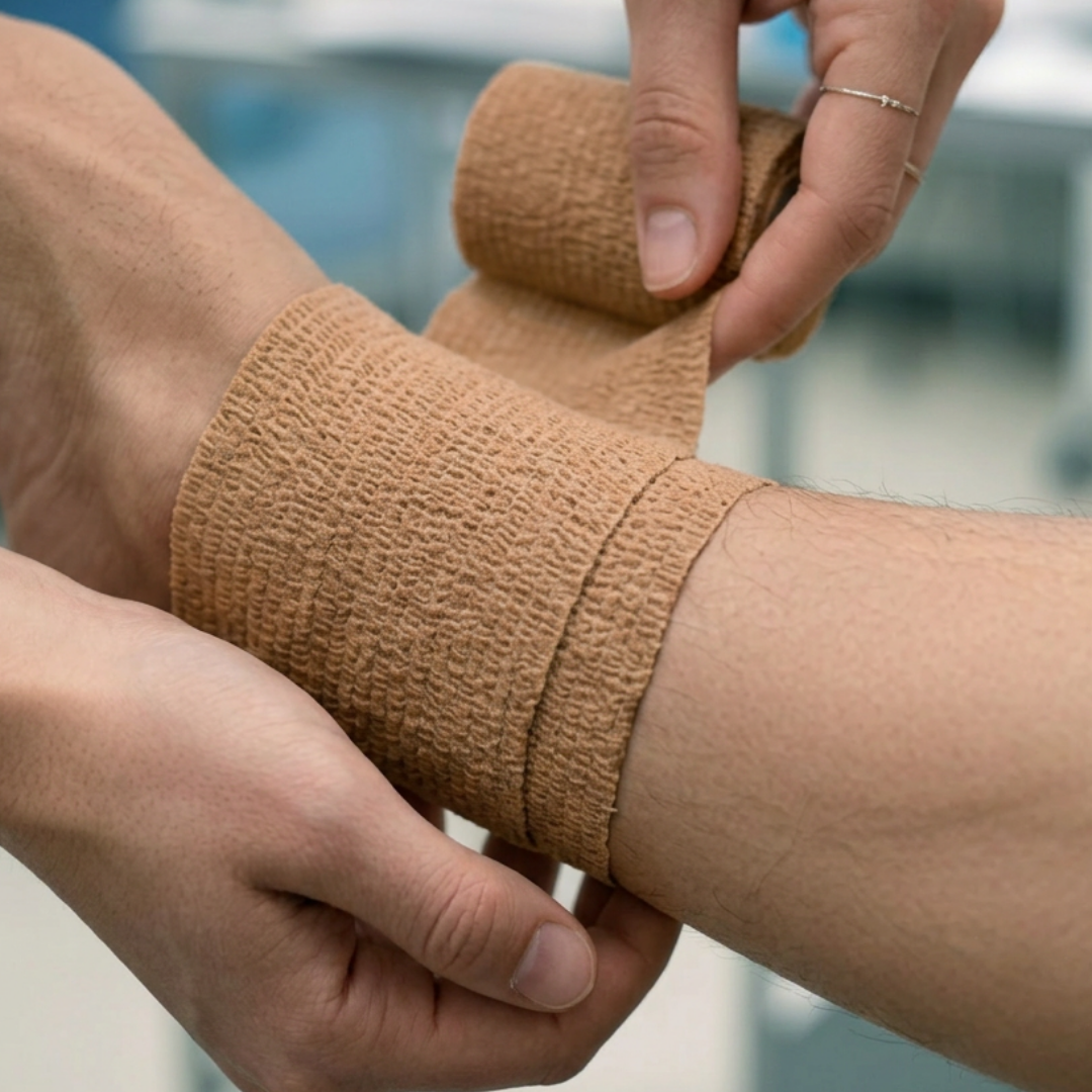 PROFORE Kit Latex Free compression bandage for venous leg ulcers, ankle circumference 25–30 cm, safe for latex-sensitive patients, effective therapy.
