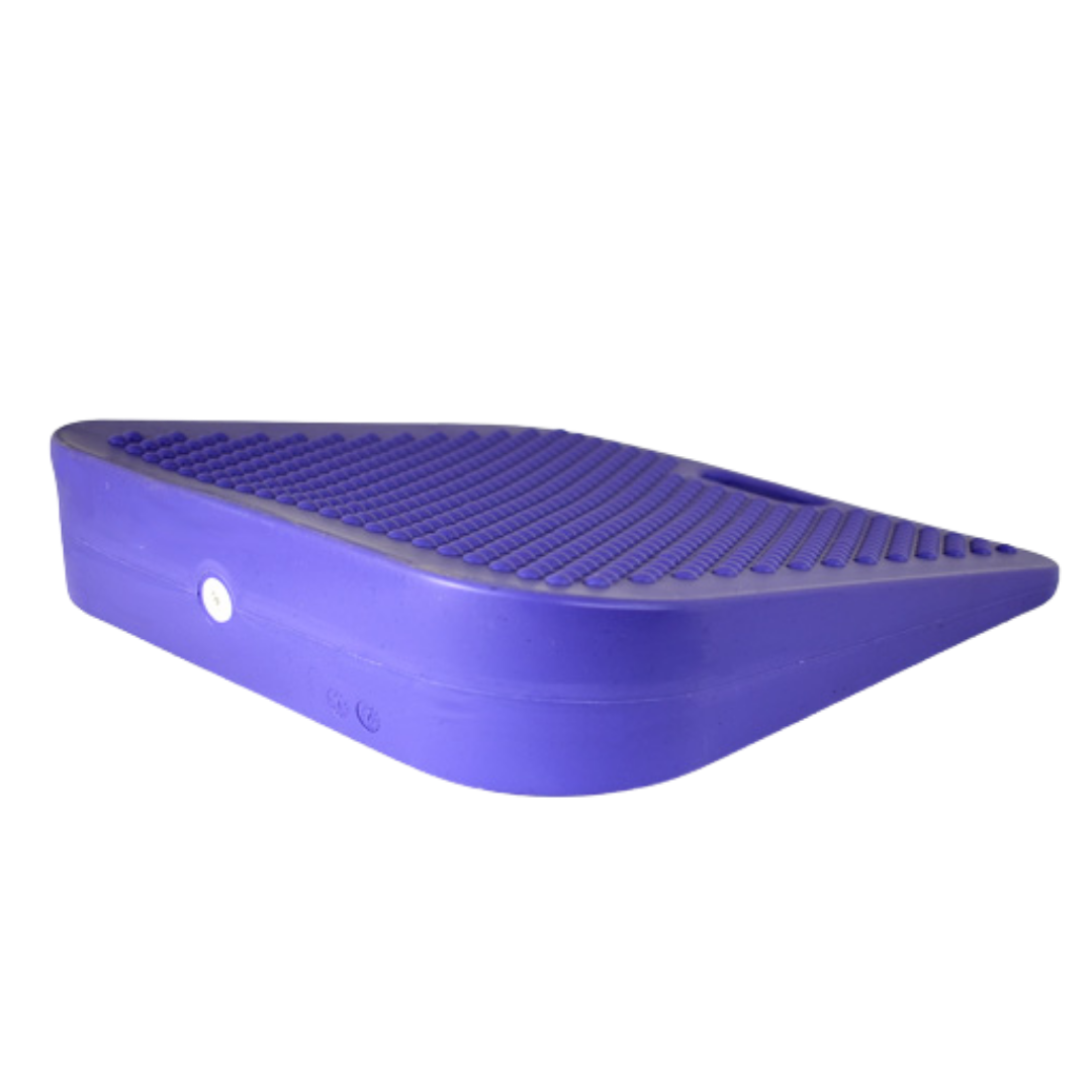 Physio/exercise/rehab inflatable balance sitting wedge, designed to support posture, balance, and seated stability exercises.
