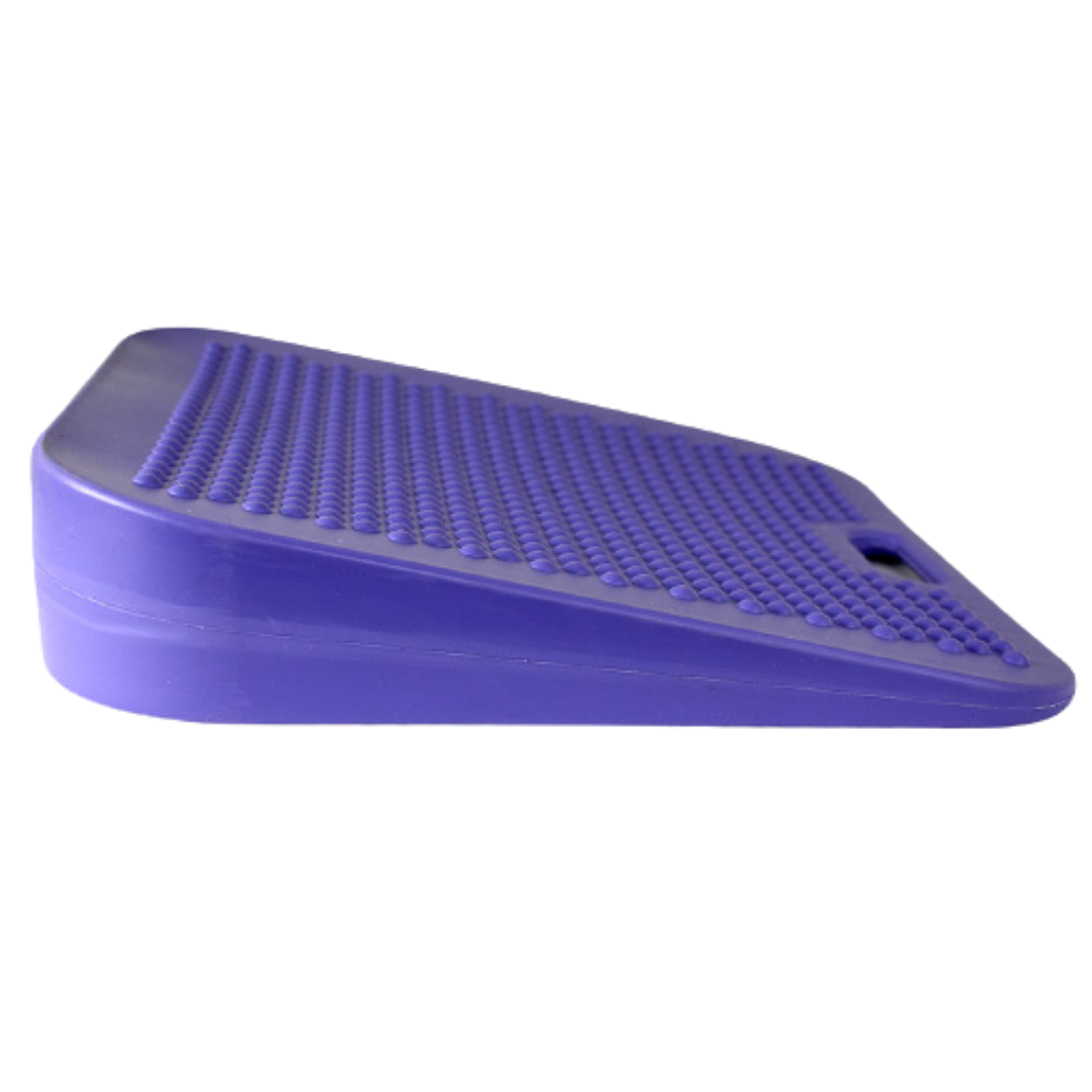 Physio/exercise/rehab inflatable balance sitting wedge, designed to support posture, balance, and seated stability exercises.