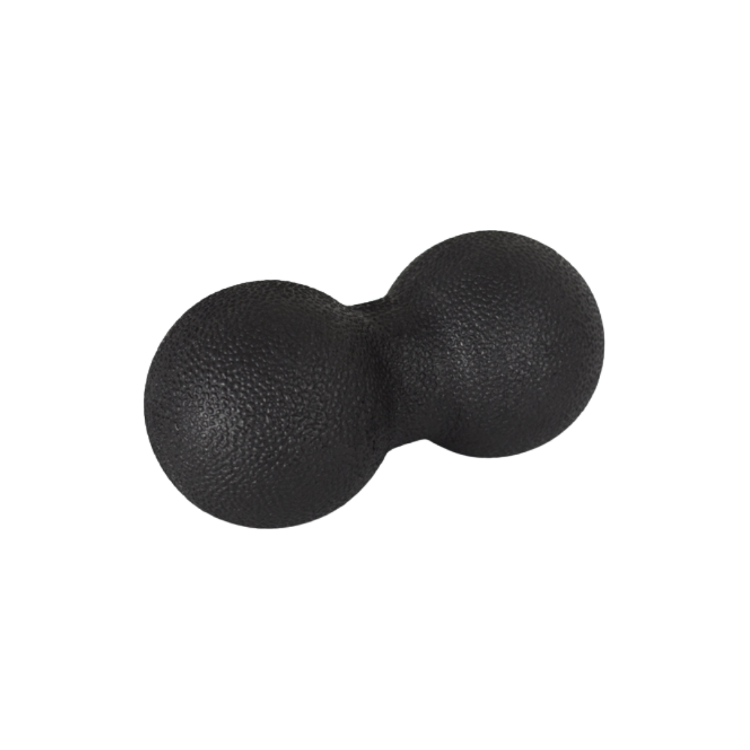 Physio/exercise/rehab firm massage peanut back ball, designed for targeted muscle massage and myofascial release.