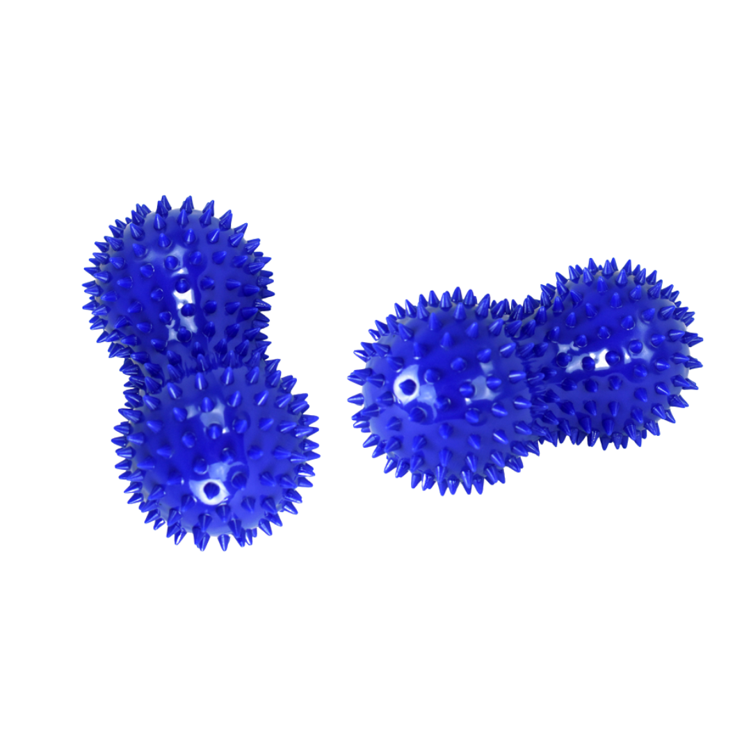 Physio/exercise/rehab balance ball Dynaso BOSU with tube handles, designed for balance, stability, and rehabilitation exercises.