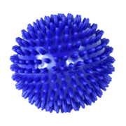 Physio/exercise/rehab 10 cm massage reflex balls, blue, designed for targeted muscle massage and sensory stimulation.