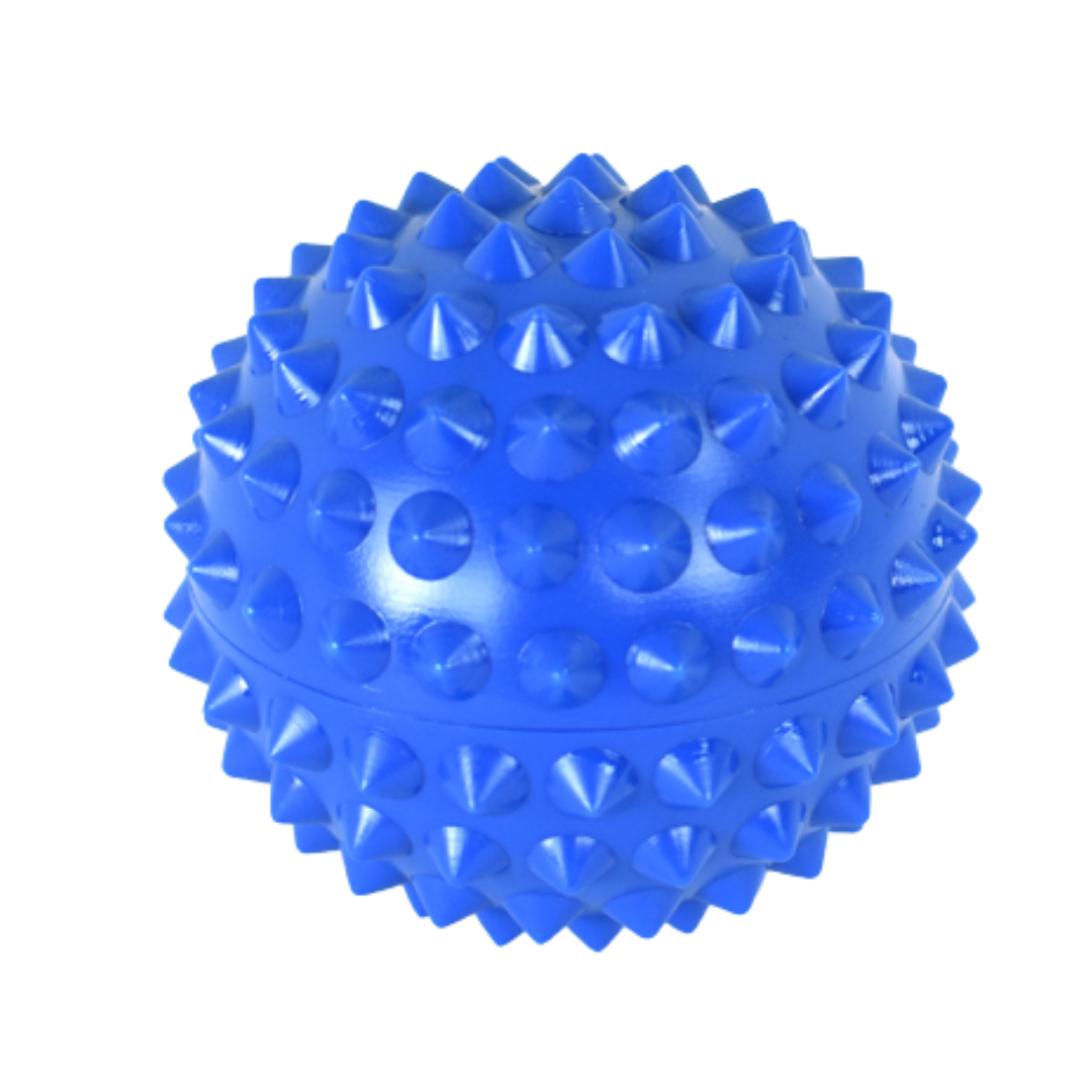 Physio/exercise/rehab premium 9 cm spikey massage ball, designed for targeted muscle massage and myofascial release.