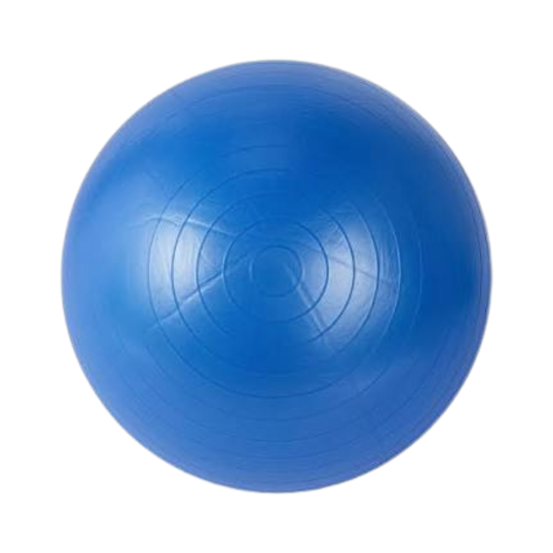 Physio/exercise/rehab therapeutic exercise ball, 75 cm, designed for stability, strengthening, and rehabilitation exercises.