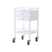 Powder Coated Trolley Two Drawer with durable finish, two spacious drawers and smooth mobility, ideal for hospitals, aged care and home care settings.