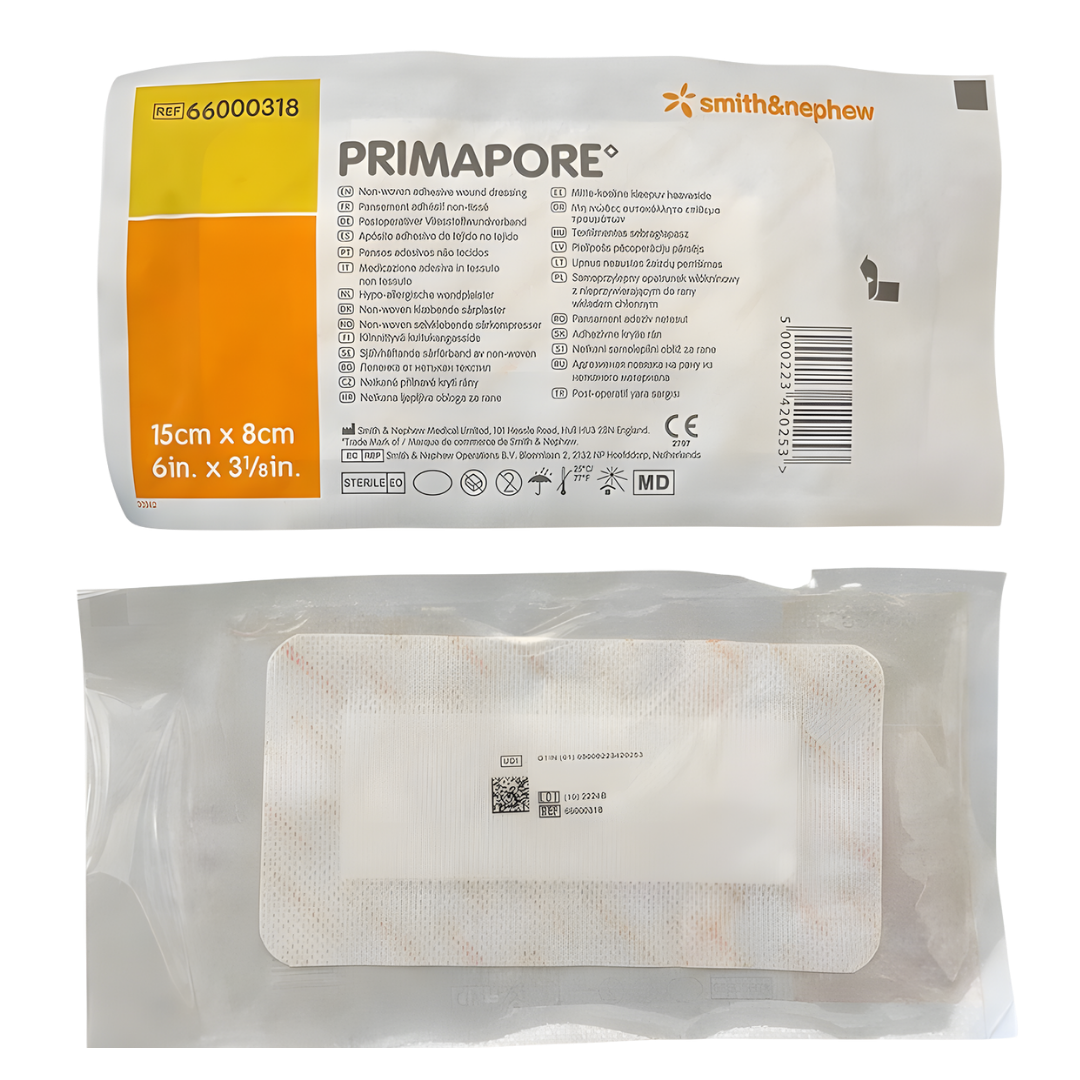 Primapore Adhesive Dressing provides soft cushioning, secure adhesion and gentle wound protection for everyday care across multiple dressing sizes.