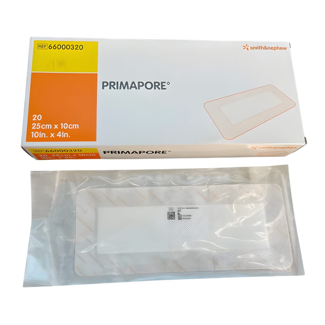 Primapore Adhesive Dressing provides soft cushioning, secure adhesion and gentle wound protection for everyday care across multiple dressing sizes.