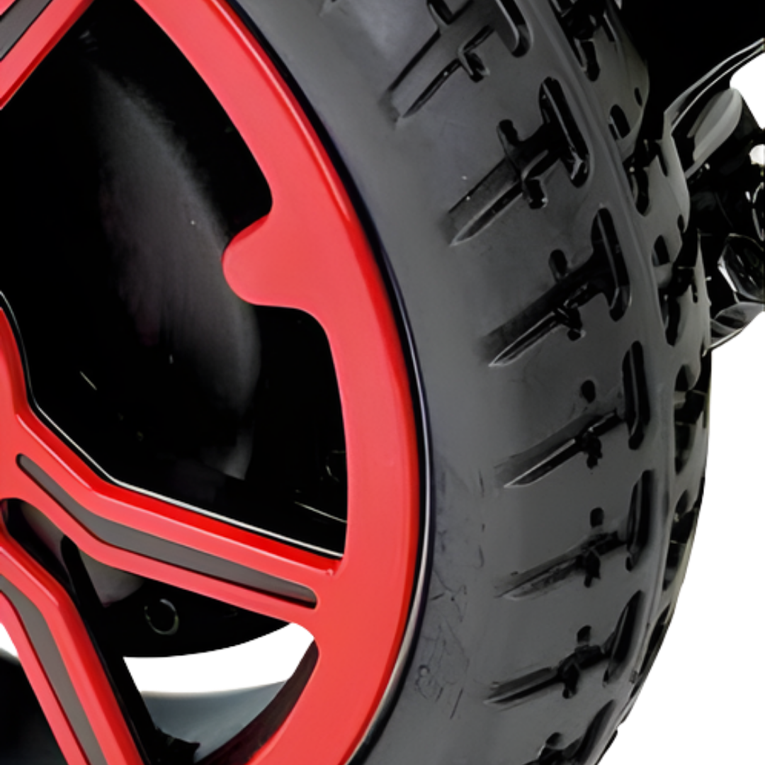 Quickie Q50R Wheel Trim Kit available in Blue, Orange, Purple, Red, and Yellow, designed to personalise and refresh wheelchair appearance.