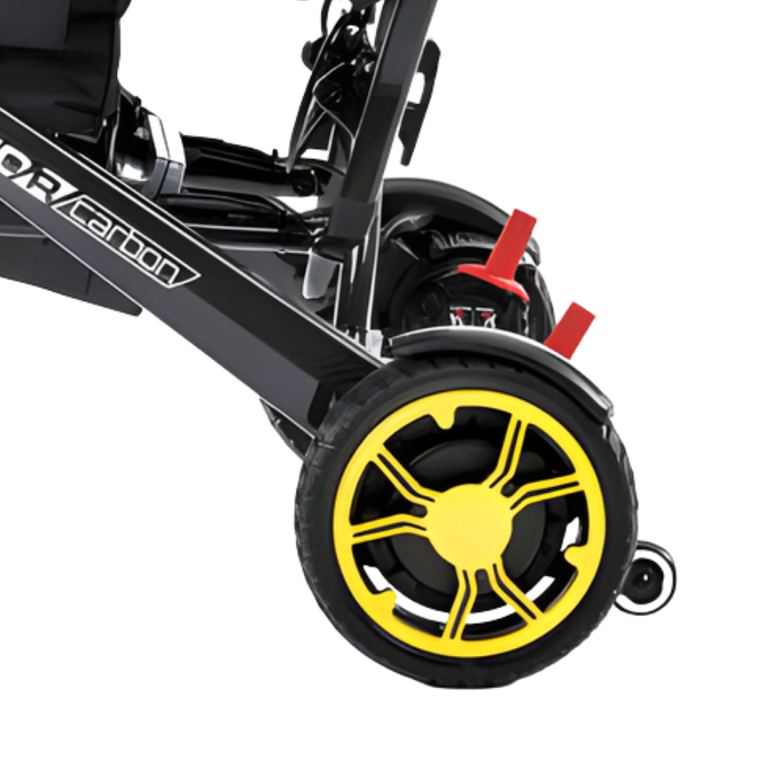 Quickie Q50R Wheel Trim Kit available in Blue, Orange, Purple, Red, and Yellow, designed to personalise and refresh wheelchair appearance.