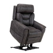 Alivio Donatello Plus Quint Motor Lift Chair in Canyon fabric, featuring five-motor adjustability, lay-flat recline, and ergonomic support for mobility and comfort in aged care or home environments.