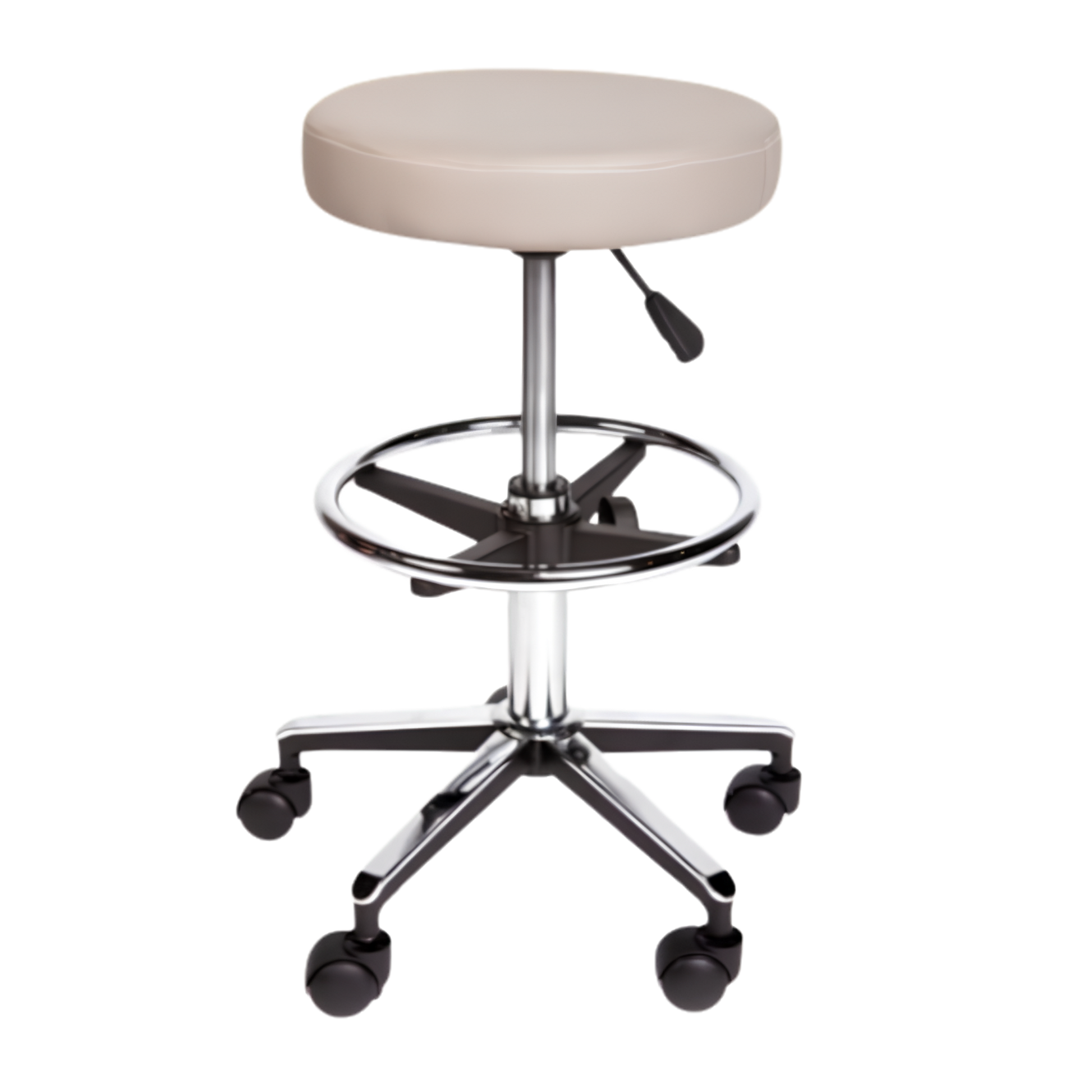 Pacific Medical Round Stool Premium With Foot Ring