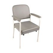 Royale Medical Chair Lowback with adjustable height, padded armrests, and contoured backrest for mobility support and comfort.