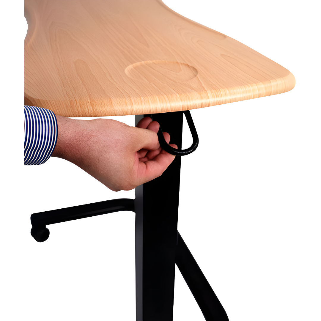 Royale Medical Over Bed Table – Large, height-adjustable table with spacious surface and smooth castors.
