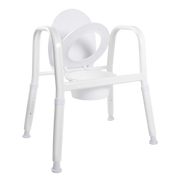 Royale Medical premium heavy duty over toilet aid, rust‑free aluminium frame, reinforced extra wide design, high safe load, supports safe toileting independence.
