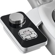 Samodra Bidet Attachment offers eco-friendly hygiene with adjustable water pressure, available in Black, White, and Brushed Nickel finishes for modern bathrooms.