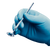 Box of Sante Disposable Blue Nitrile Medical Examination Gloves – Powder-Free, Latex-Free, Comfortable Fit