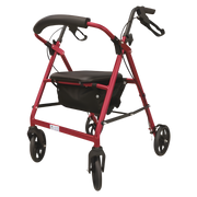 Seat Walker 8 inch Red 200kg Easyway provides strong mobility support with large wheels, built-in seat, and durable frame for safe daily independence.
