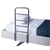 Royale Multi-Motion Tall Side Rail shown clamped to adjustable bed, featuring tall profile and multi-position functionality for enhanced safety and support.