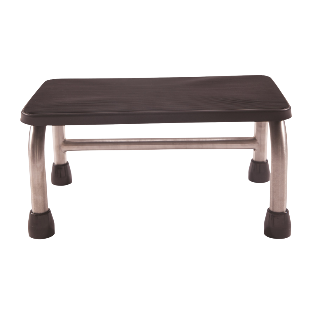 Single Step Stool with rubber non-slip surface standard size, providing safe and stable support for aged care, home care, and daily living use.
