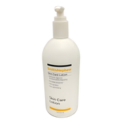 A 500ml bottle of Smith & Nephew Hospital Skin Care Lotion designed for gentle, everyday moisturising in clinical and home care settings. The white bottle features a pump dispenser for easy application and is formulated to help maintain skin hydration and support fragile or sensitive skin.