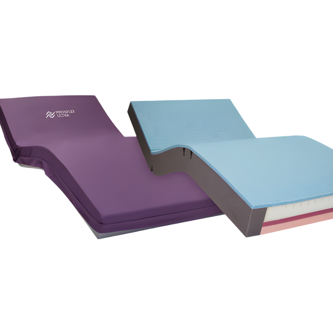 Sovereign S6 High Care Support Pressure Relieving Mattress in Long Single and Long King Single sizes provides advanced pressure relief, durability, and patient comfort.