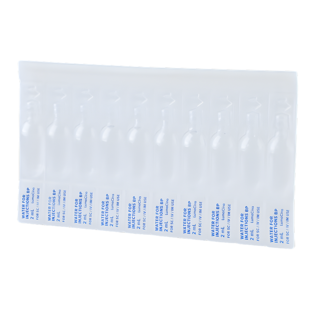 Sterile Water for Injection 10ml ampoule – pharmaceutical-grade, pyrogen-free solution for safe medication preparation