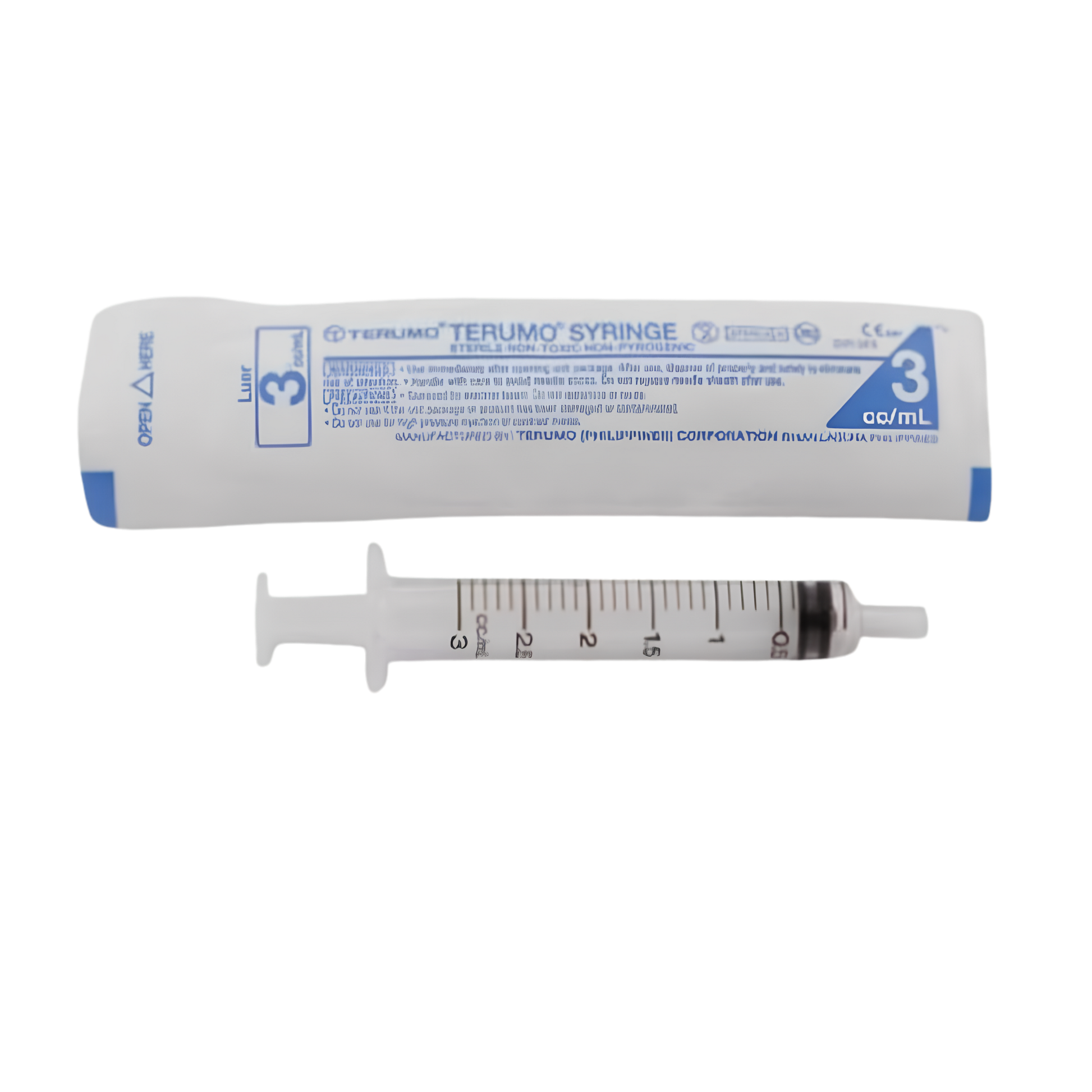 Terumo syringe and its packaging