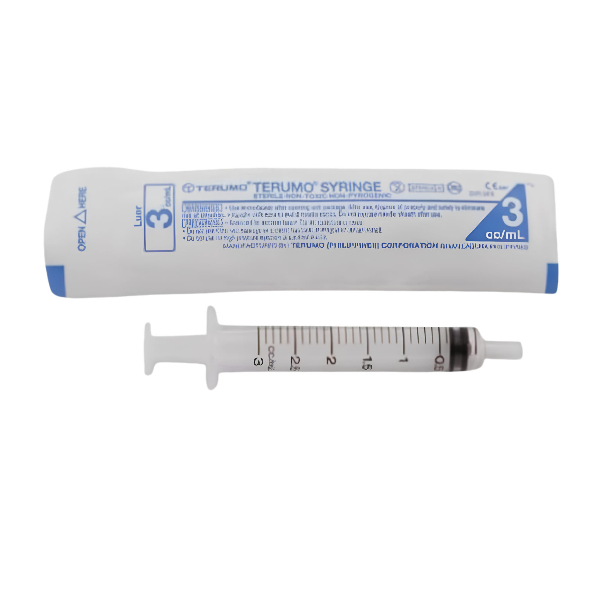 Terumo syringe and its packaging