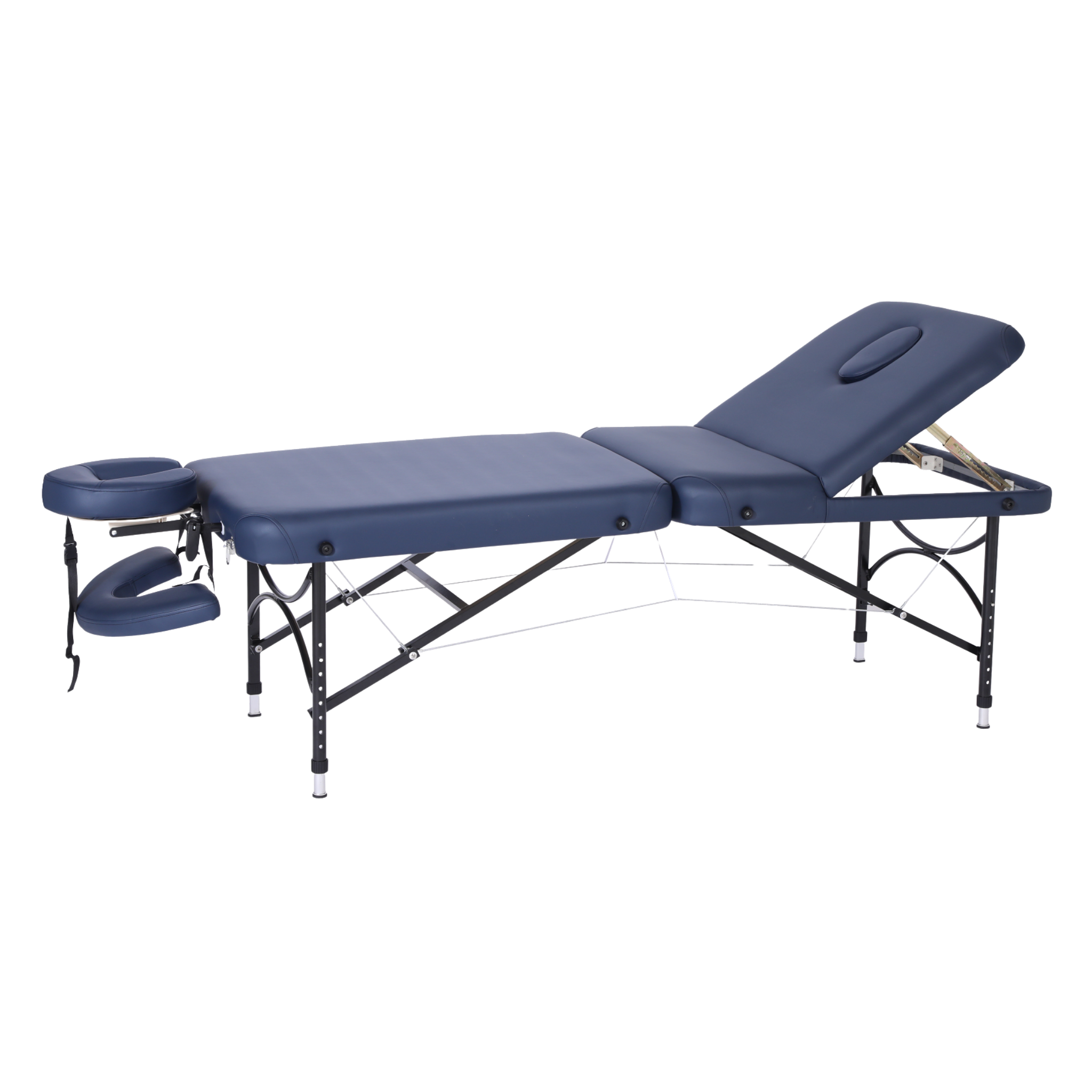 Pacific Medical Three Section Portable Massage Table Navy Blue