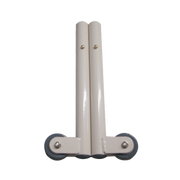 Transport legs with wheels for Aspire Day Chairs, lightweight rust‑free design, easy mobility conversion, supports safe transport and user independence.
