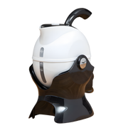 Uccello Power Pouring Kettle with tilt-to-pour design, available in Black/White, Red/White, and White, for safe and easy daily hot water pouring.