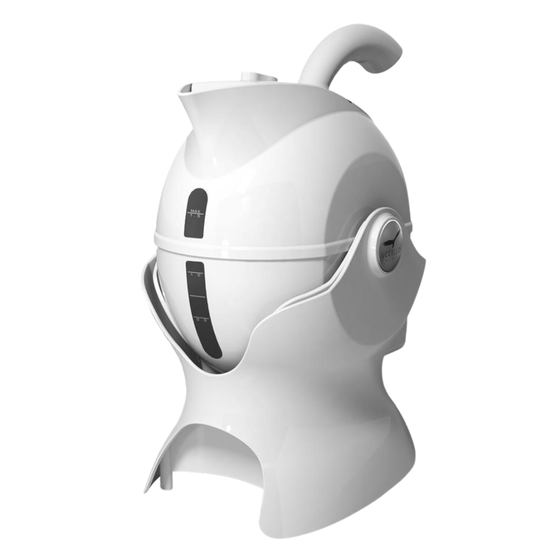 Uccello Power Pouring Kettle with tilt-to-pour design, available in Black/White, Red/White, and White, for safe and easy daily hot water pouring.