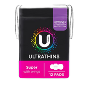 U By Kotex Ultrathins Wing Super