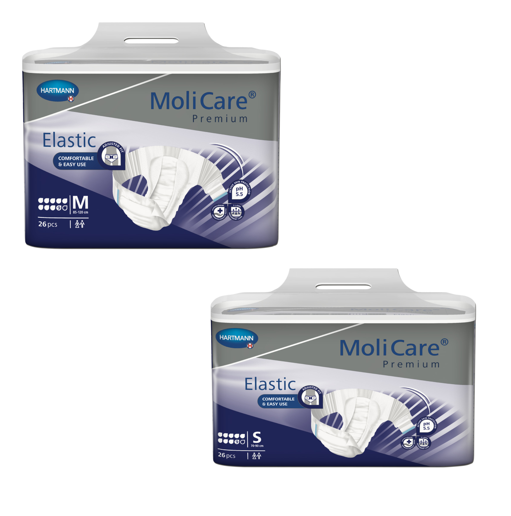 MoliCare Premium Elastic 9 Drops (Small & Medium)