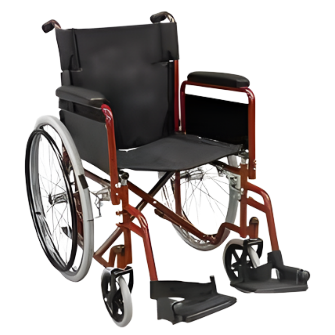 Venus Transit Wheelchair with 18-inch seat offers lightweight, reliable mobility support for carers and users needing safe, comfortable short‑distance transport.