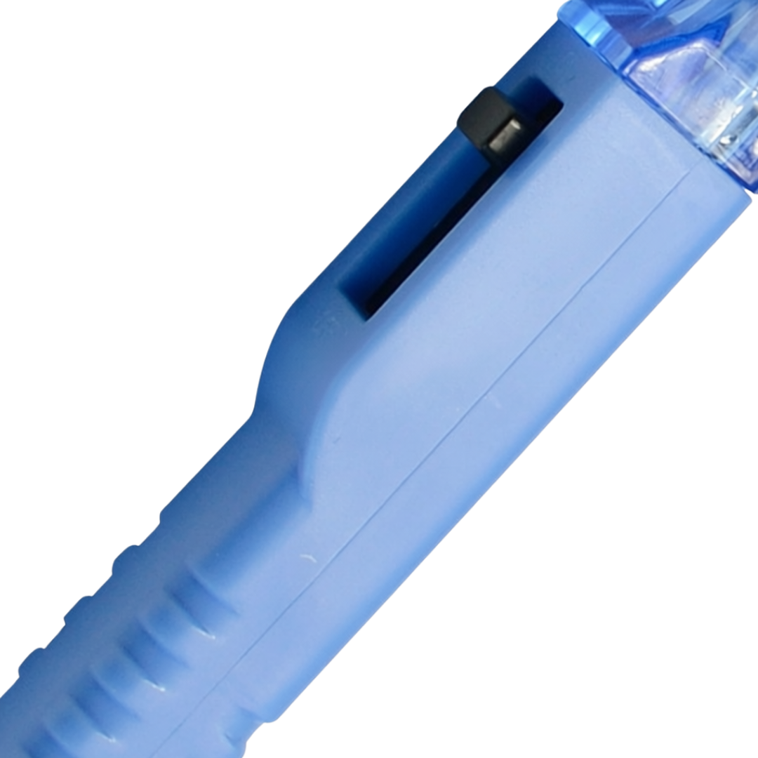 Yankauer Handle 8mm Crown Tip, sterile single-use suction instrument, single wrap packaging, with on/off switch for controlled oral suctioning.