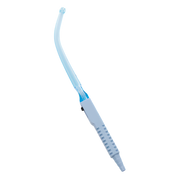 Yankauer Handle 8mm Straight Tip, sterile single-use suction instrument, single wrap packaging, with on/off switch for controlled oral suctioning.