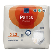 Abena Pants XL2 Extra Large Orange pull-up incontinence pants with 1900ml absorbency for 130-170cm hip size