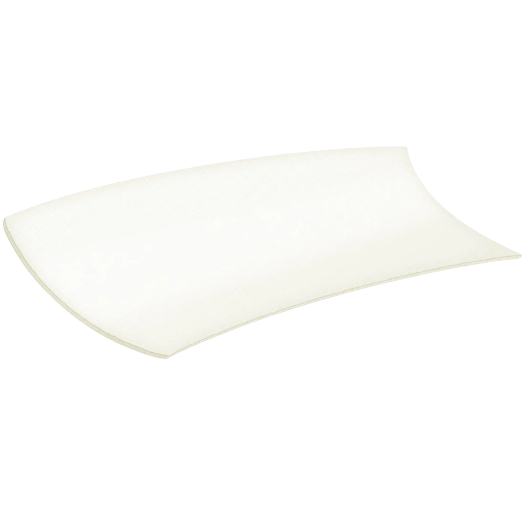 Close-up view of a single ActivHeal Aquafiber dressing, showing the soft, white, reinforced gelling fiber material used for wound care.
