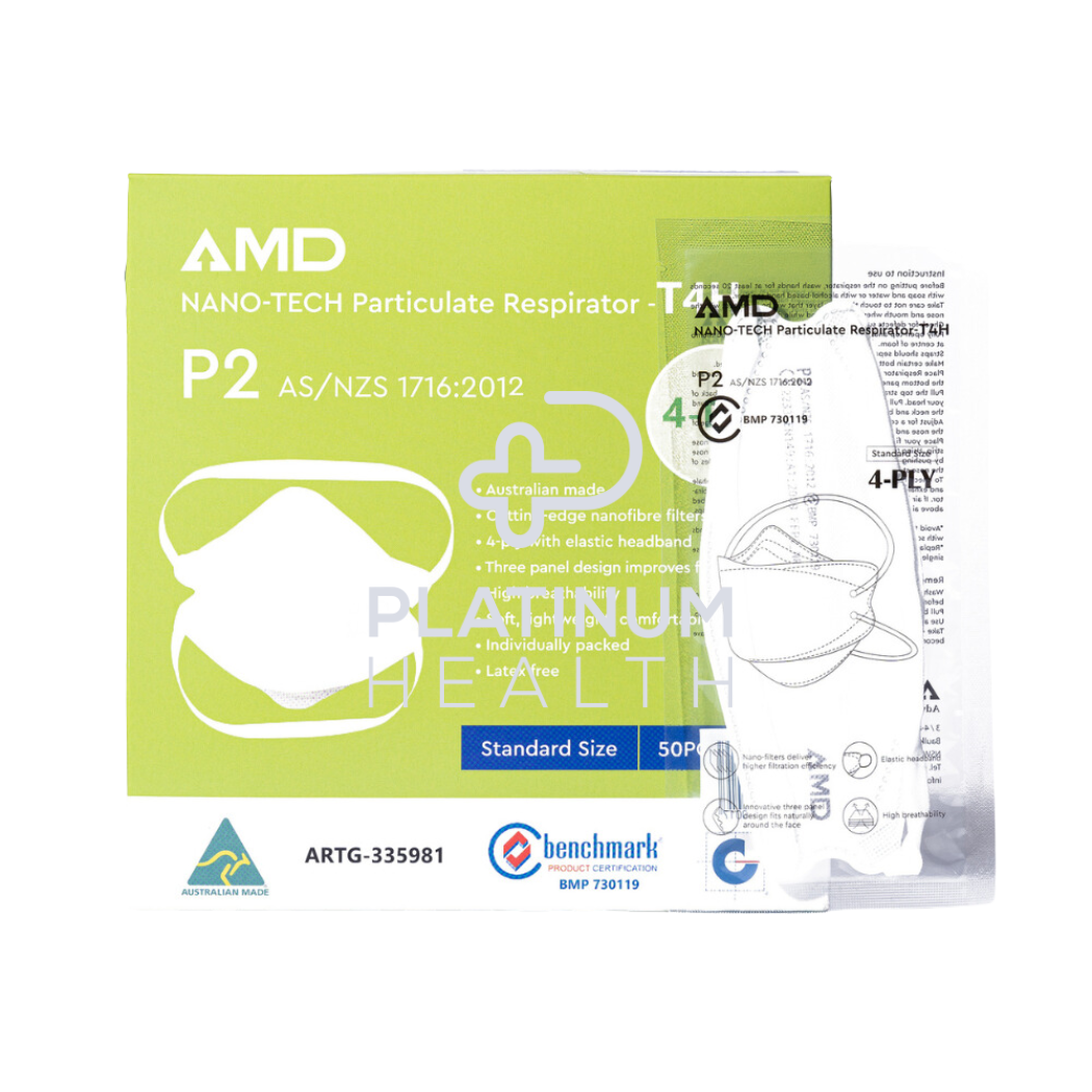 Amd Nano-Tech P2 Particulate Headloop Respirators Surgical Facemasks &