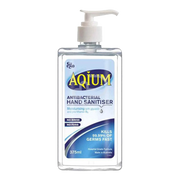 Aqium Antibacterial Hand Sanitiser 375Ml Pump Hygiene