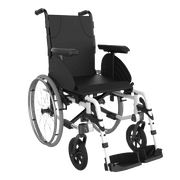 Aspire Assist 2 Deluxe Vinyl Wheelchair with 400mm seat, durable frame, and easy-clean vinyl upholstery for comfortable, compact everyday mobility.