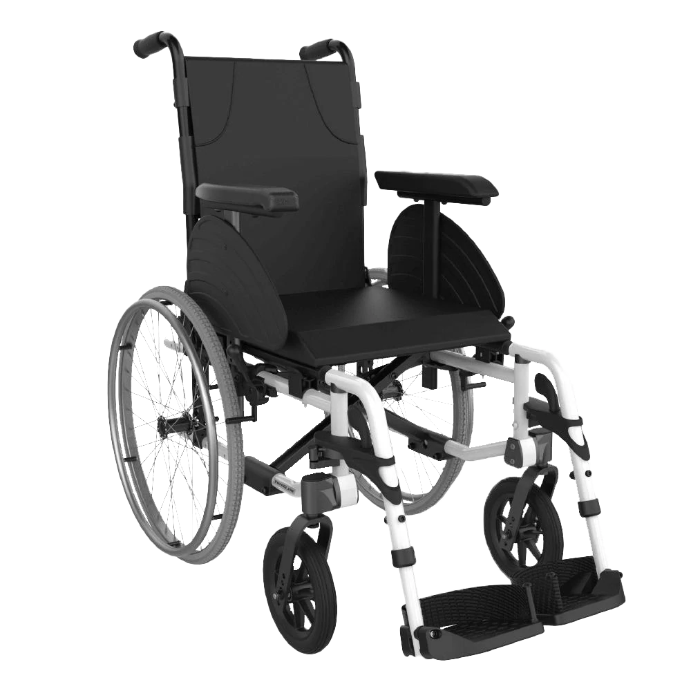 Aspire Assist 2 Deluxe Vinyl Wheelchair with 400mm seat, durable frame, and easy-clean vinyl upholstery for comfortable, compact everyday mobility.