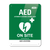 Cardiact Poly Aed On Site Sign 22.5 X 30Cm Signage