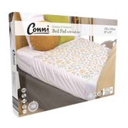 Conni Bed Pad with Tuck-ins Organic Print