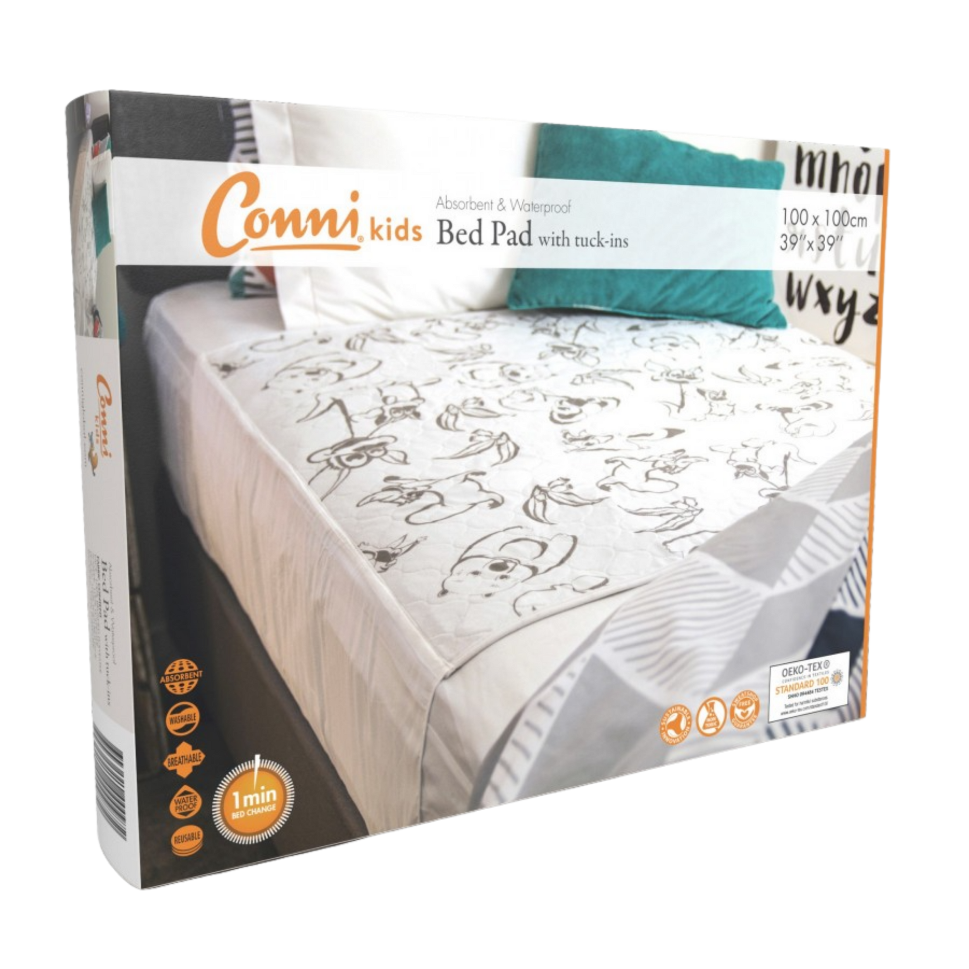 Conni Kids Bed Pad With Tuck-Ins Pads